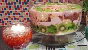 پخت کیک-تهیه ترایفل میوه