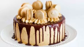 دسر-تهیه کیک قهوه و کارامل