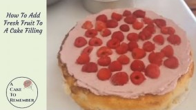 پخت کیک-افزودن میوه به کیک