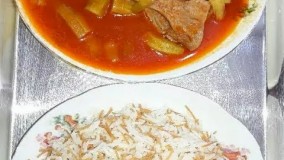 آشپزی ساده-خورشت بامیه عربی