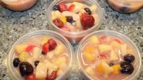 پخت کیک-تهیه سالاد میوه با پودینگ وانیل