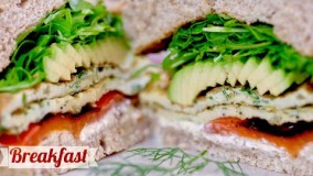 آشپزی آسان-ایده های صبحانه-ساندویچ تخم مرغ