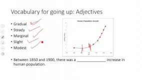 IELTS writing Task 1: Vocabulary for Increasing