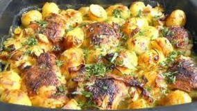 آشپزی با مرغ- تهیه فیله  مرغ و سیب زمینی