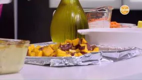 آشپزی با مرغ- تهیه کوردن بلو با سس بشامل