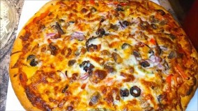 آشپزی با مرغ- تهیهپیتزا  مرغ- لذیذ