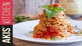 آشپزی آسان- تهیه اسپاگتی با گوجه و کلاسیک