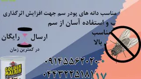 سم مگس گلدن مارلین، از بین بردن قطعی مگس در مرغداری