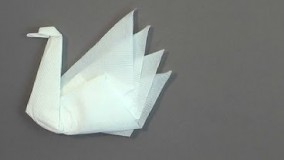 Origami Napkin Folding Swan