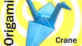 Origami Crane (Swan) instructions. (easy origami)