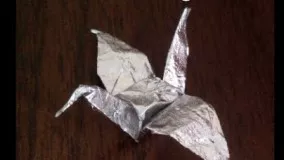 Origami Crane Gum Wrapper