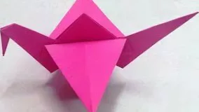 How to make an origami crane step by step.