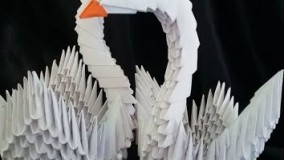 ORIGAMI SWAN  PART 2  -  Make a 3d swan