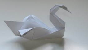 Origami Swan Easy Instructions. (Full HD)