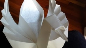 Origami Schwan swan cygne cigno Faltanleitung