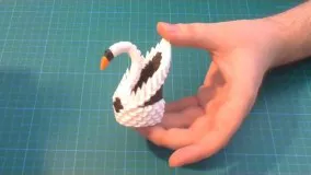 3D Origami small swan tutjorial | DIY papjer small swan