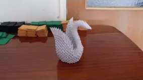 HOW TO MAKE 3D ORIGAMI  SWAN 2 | DIY  Paper Craft Swan | Razcapapercraft 5