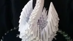 ORIGAMI SWAN.  Part1 Make the interlocking 3D parts