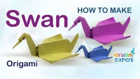 Easy Instruction to Make Origami Swan