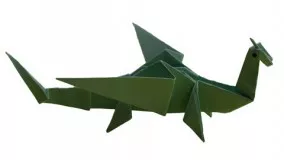 Origami - How to make an easy origami dragon | DIY CRAFT IDEAS |