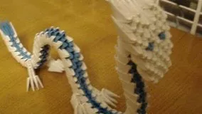 3D Origami Dragon Tutorial