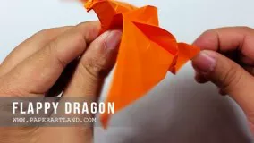 How to Make a Paper Flapping Dragon - Origami Batiendo Dragón ( Easy )