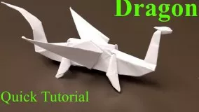 Easy Origami Dragon - How to Make an Origami Dragon, Quick Tutorial