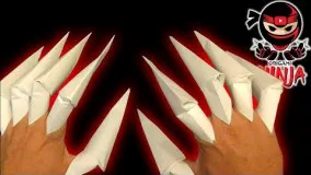 How to make: Origami Paper Claws (EASY)