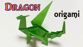 Origami dragon tutorial step by step | How to make a paper dragon one piece of paper