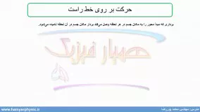 جلسه 4 فیزیک دوازدهم- حرکت بر روی خط راست- مدرس محمد پوررضا