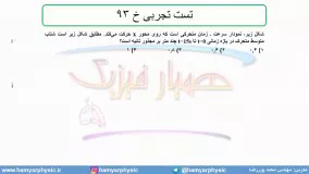 جلسه 51 فیزیک دوازدهم - حرکت با شتاب ثابت 19 تست تجربی خ 94 - مدرس محمد پوررضا