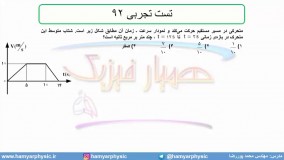 جلسه 42 فیزیک نظام قدیم - حرکت شناسی 20 تست تجربی 92 - مدرس محمد پوررضا