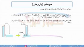جلسه 74 فیزیک دهم - فشار در شاره‌ها 6 و جو سنج - مدرس محمد پوررضا