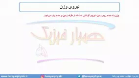 جلسه 78 فیزیک دوازدهم - نیروی وزن - مدرس محمد پوررضا