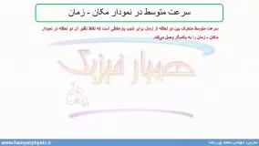 جلسه 27 فیزیک نظام قدیم - حرکت شناسی 5 و سرعت متوسط در نمودار مکان زمان - مدرس محمد پوررضا