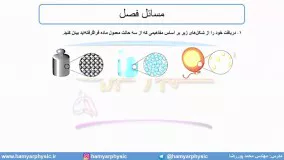 جلسه 66 فیزیک دهم - نیروهای بین مولکولی 13 - مدرس محمد پوررضا