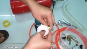 اموزش ساخت پمپ باد باحال