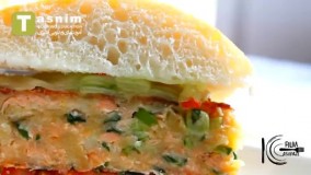 برگر سالمون | فیلم آشپزی