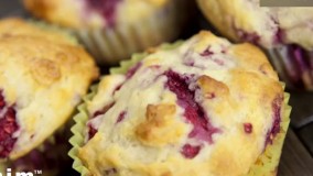 مافین تمشک | فیلم آشپزی