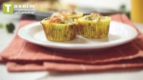 مافین تخم مرغ و بروکلی | فیلم آشپزی
