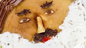 تزیین پنکیک به شکل بابا ریشو | فیلم آشپزی