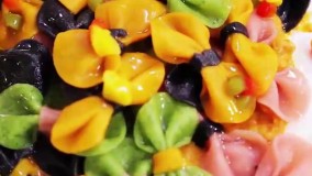 تزیین پاستا به شکل پاپیون | فیلم آشپزی