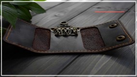 دوخت کیف دوشی زنانه چرم دست دوز