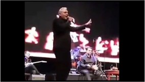 رقص مهران مدیری در آخرین کنسرتش