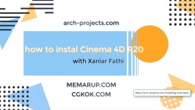  آموزش نصب cinema 4d