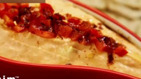 حمص فلفل قرمز دلمه ای | فیلم آشپزی