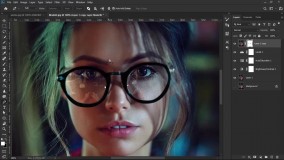 عینک شب تاب در فتوشاپ !