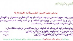 استاد خاتمی نژاد-آیا عصیان فطرس ملک حقیقت دارد؟