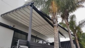 مسقف کردن سقف رستوران با سایبان برقی مهلر