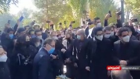 گریه و آواز همایون بر پیکر پدر در لحظات دفن استاد